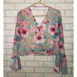Sawyer crop top blouse size small